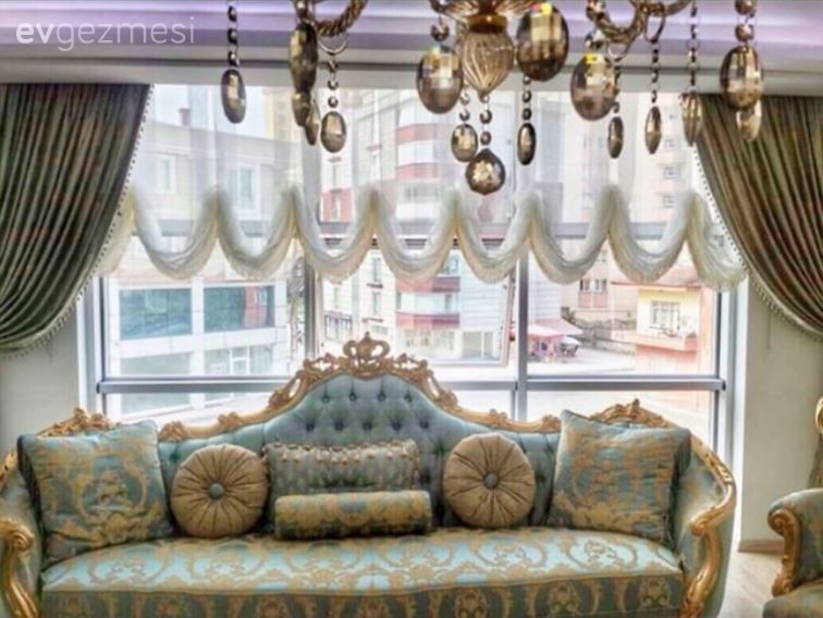 Ayşe hanımın avangart mobilyalarla gösterişli evi..