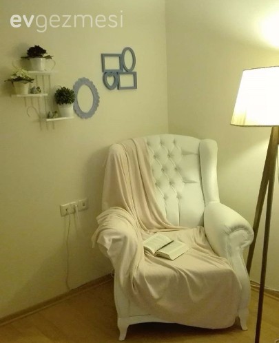 Berjer, Beyaz, Lambader, Salon, Aydınlatma