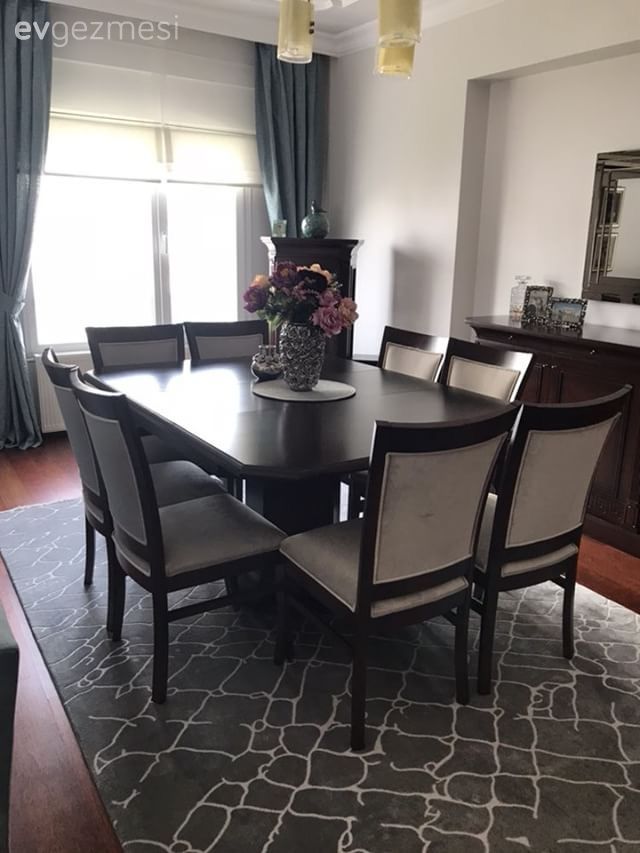 Salon, Mavi, Halı, Fon perde