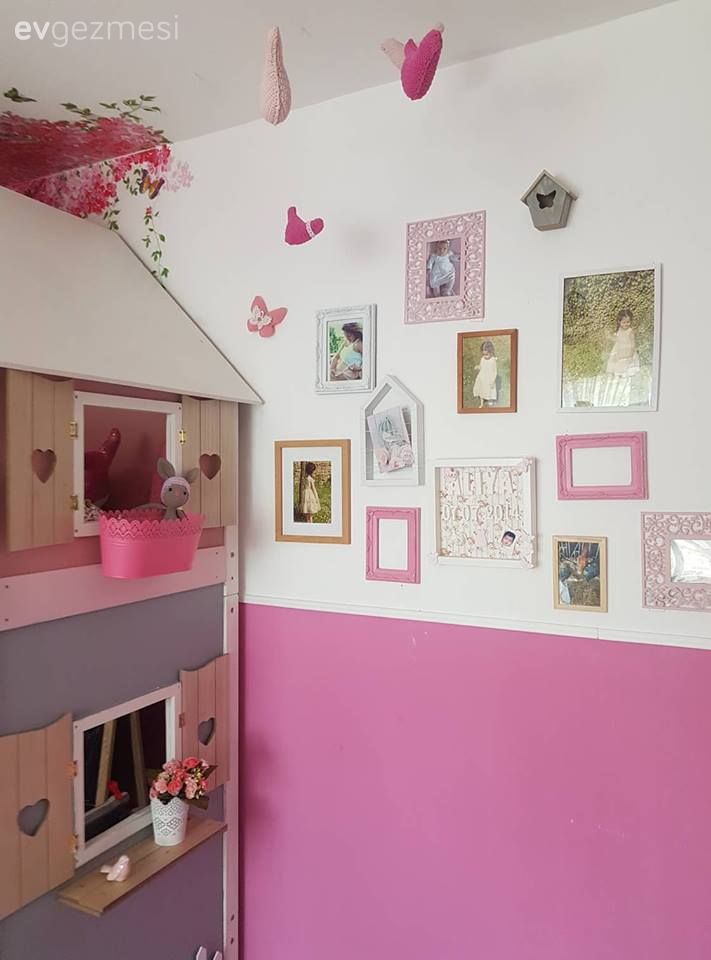 Anne ve babasının el emeği ile evin içinde bir minik ev. Aliya'nın odası..