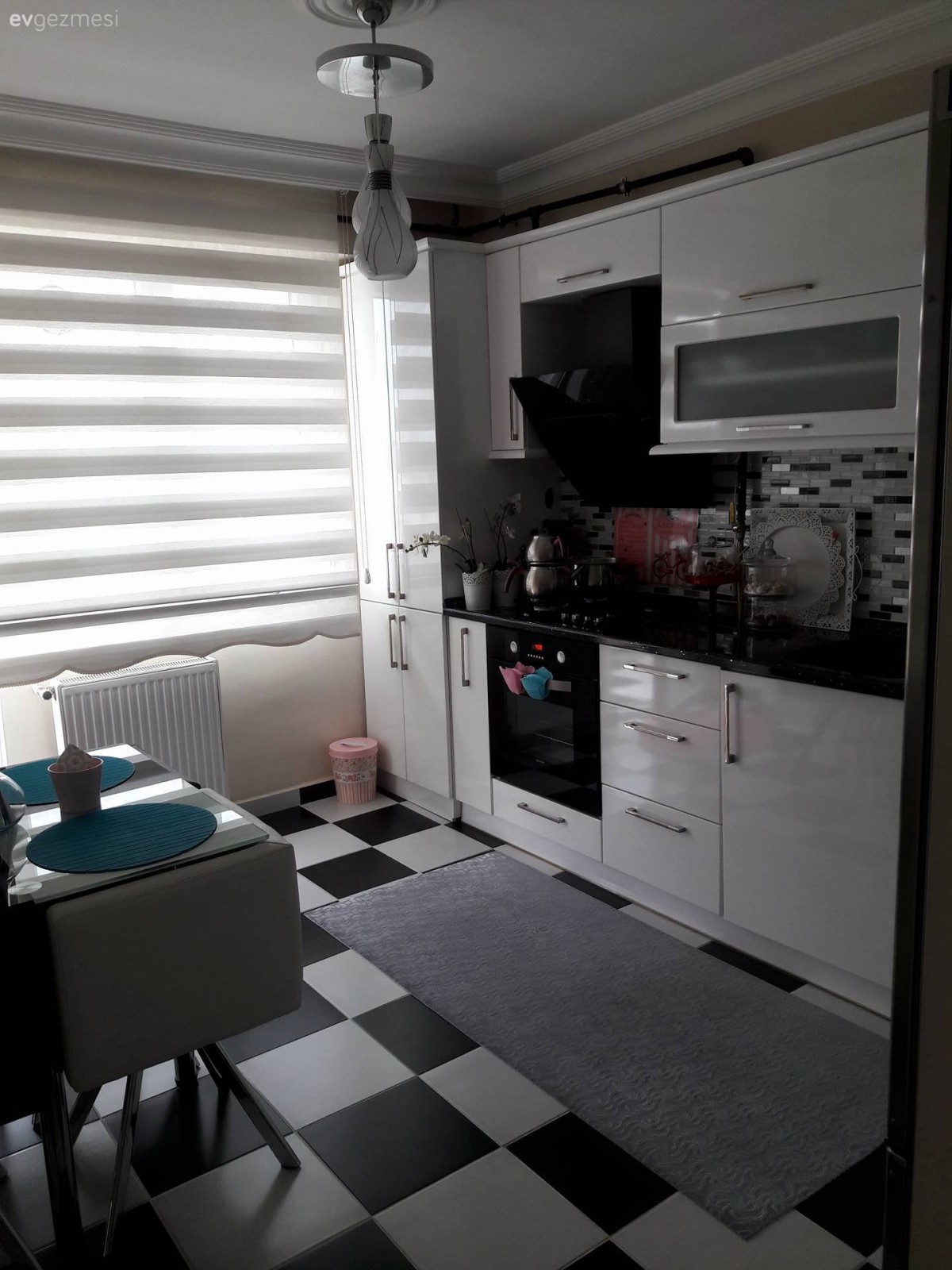 Beyaz mutfak, Modern mutfak, Mutfak, Siyah- Beyaz