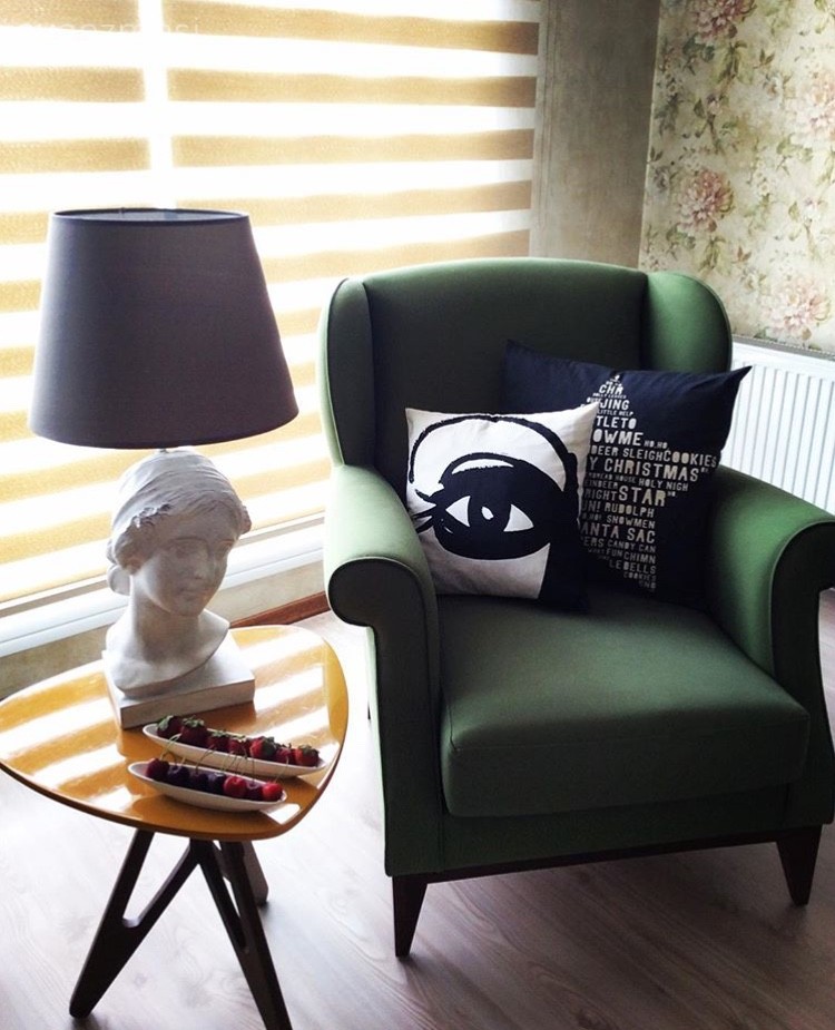 Alışılmışın dışında renk ve desenlerde, özgün ve keyifli bir ev..