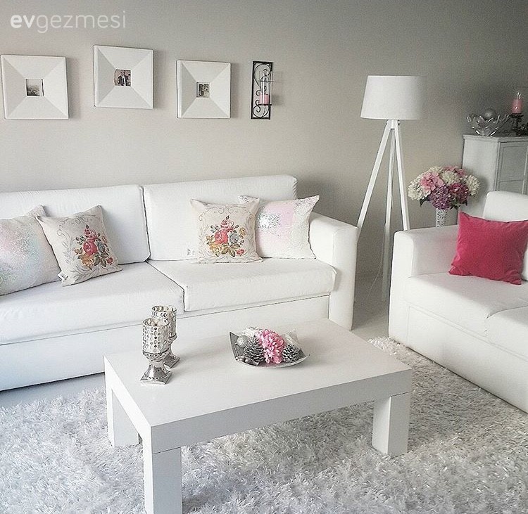 Aydınlatma, Beyaz, Kırmızı, Lambader, Orta sehpa, Salon