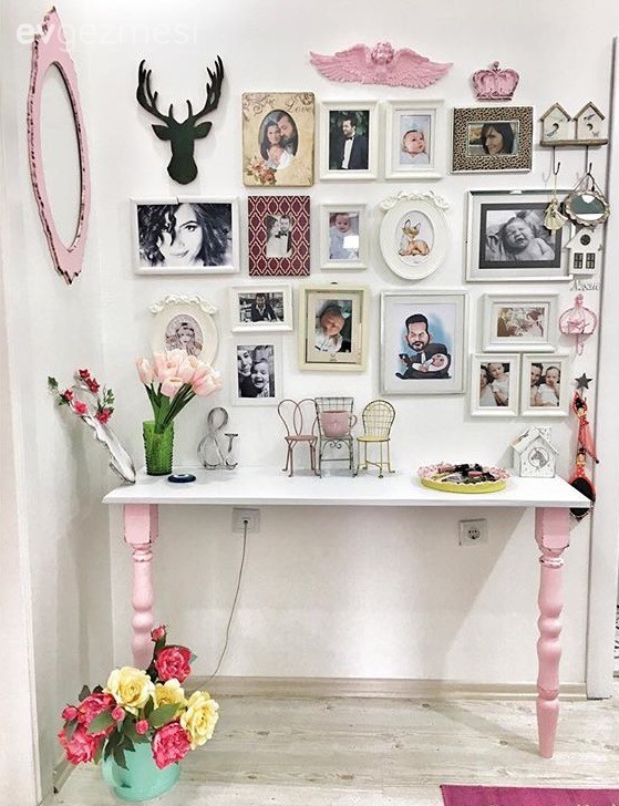 Dresuar, Duvar dekorasyonu, Kendin Yap, Öncesi / Sonrası, Pembe