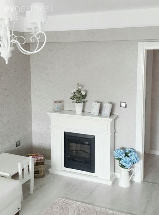 Avize, Dekoratif Objeler, Oturma Odası, Şömine, Aydınlatma