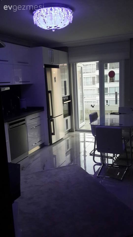 Beyaz mutfak, Modern mutfak, Mutfak, Mutfak masası