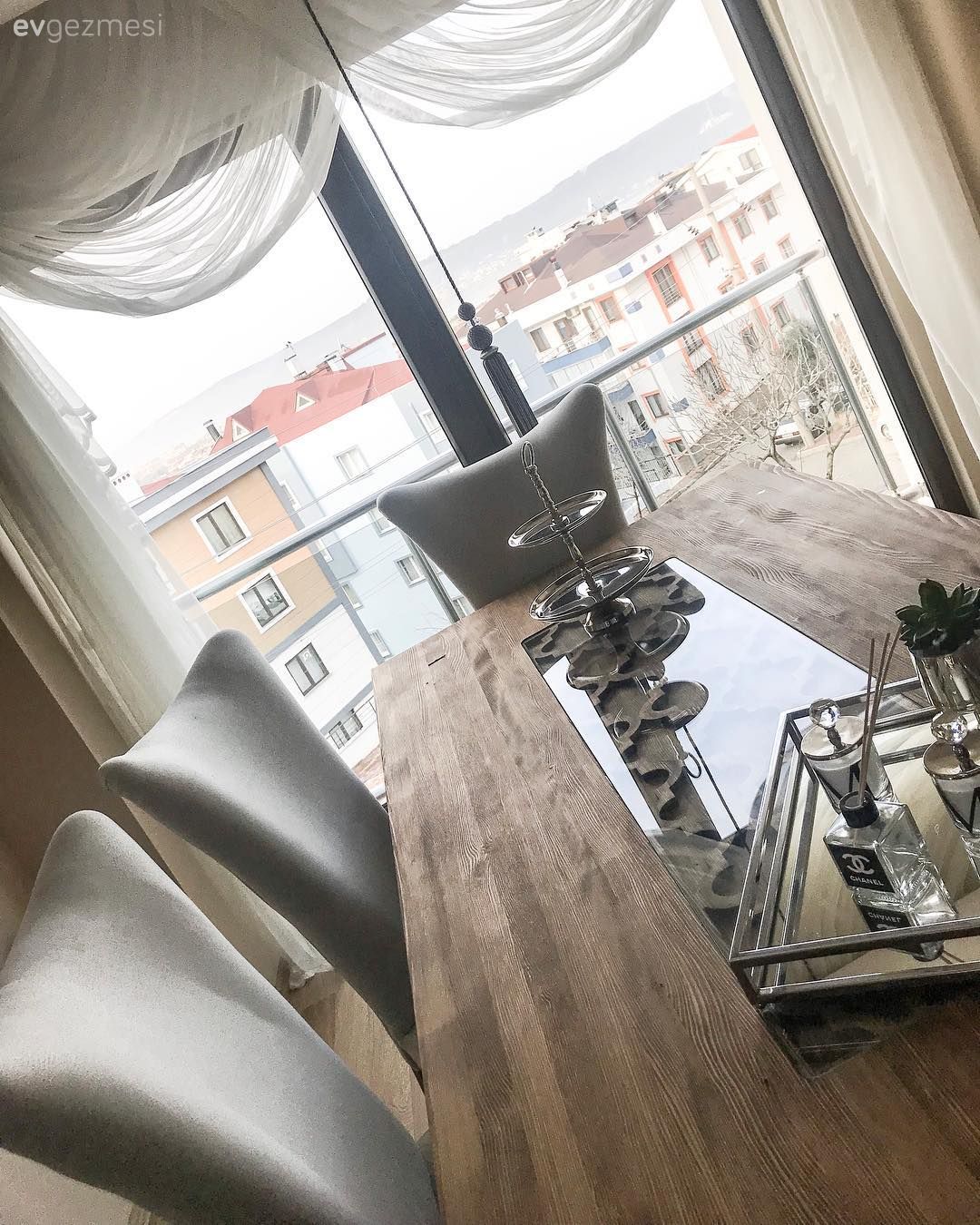 Ayna, Supla, Salon, Kruvaze perde, Yemek Odası