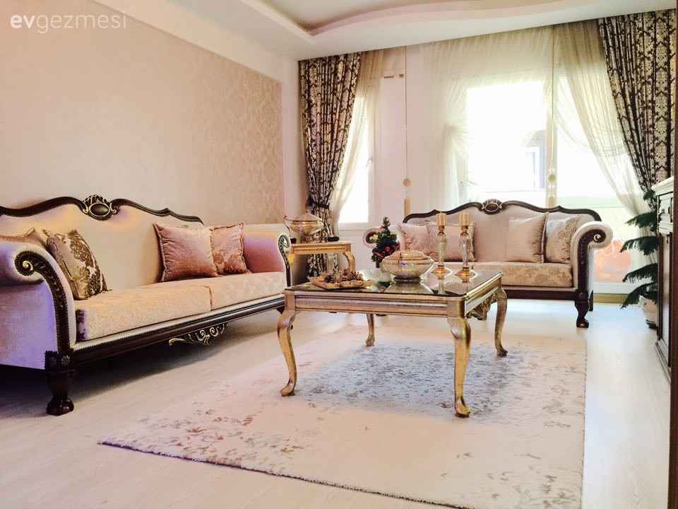 Halı, Perde, Salon, Sehpa