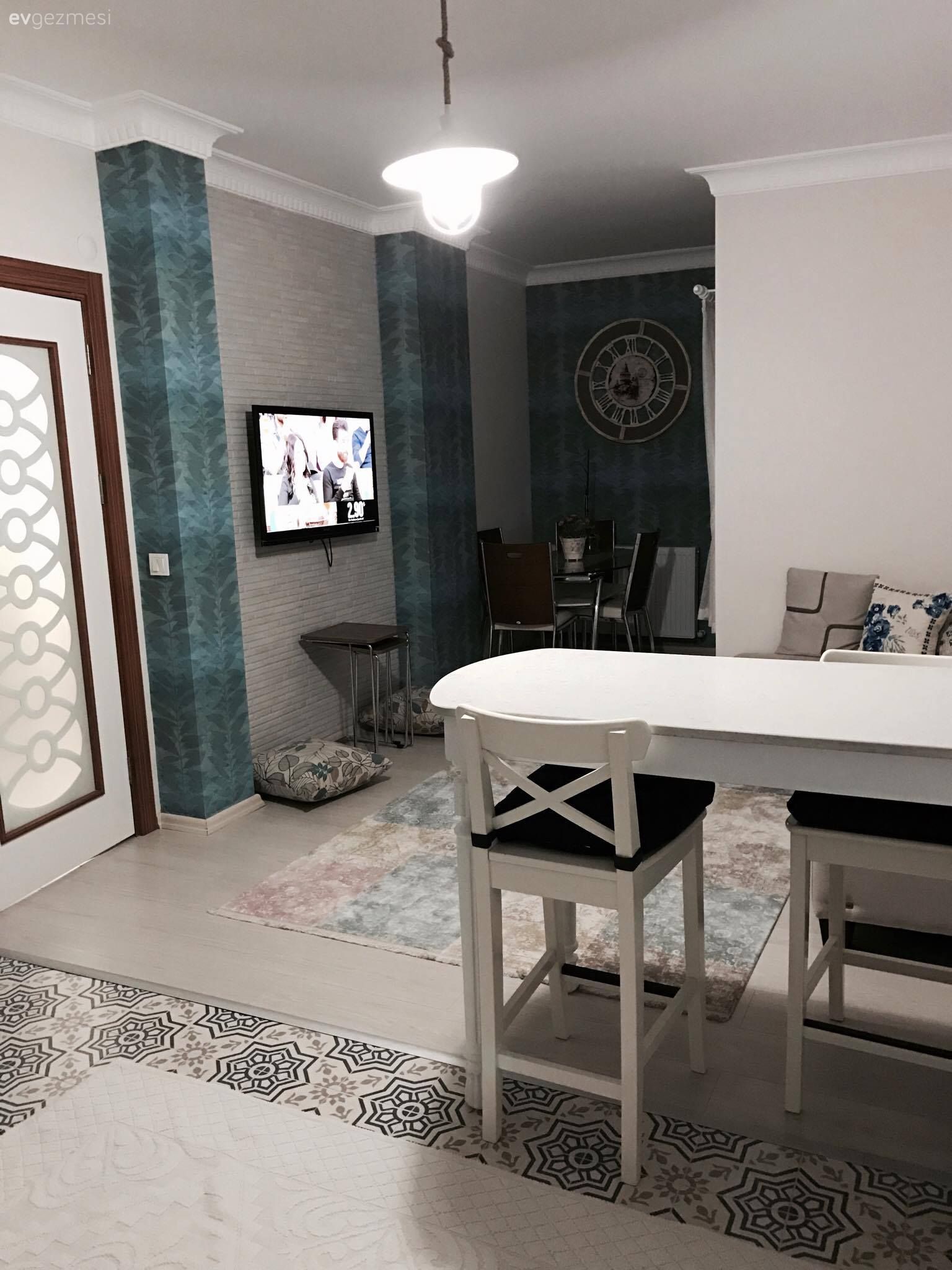 Amerikan Mutfak, Beyaz mutfak, Halı, Mutfak