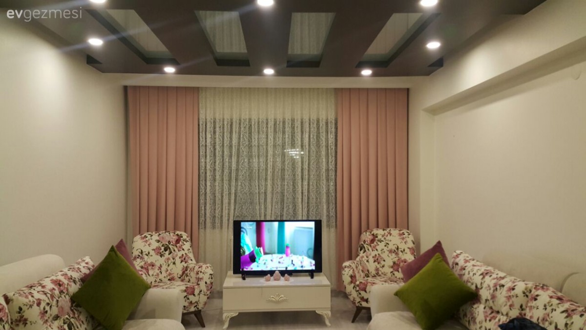 Fon perde, Oturma Odası, Perde