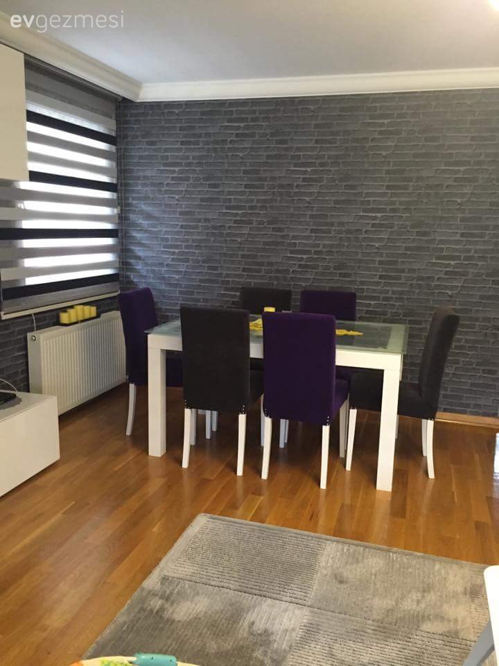 Duvar dekorasyonu, Mor, Salon, Siyah, Yemek Odası