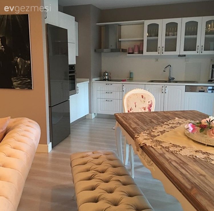 Amerikan Mutfak, Bank, Beyaz mutfak, Country mutfak, Mutfak, Yemek Odası