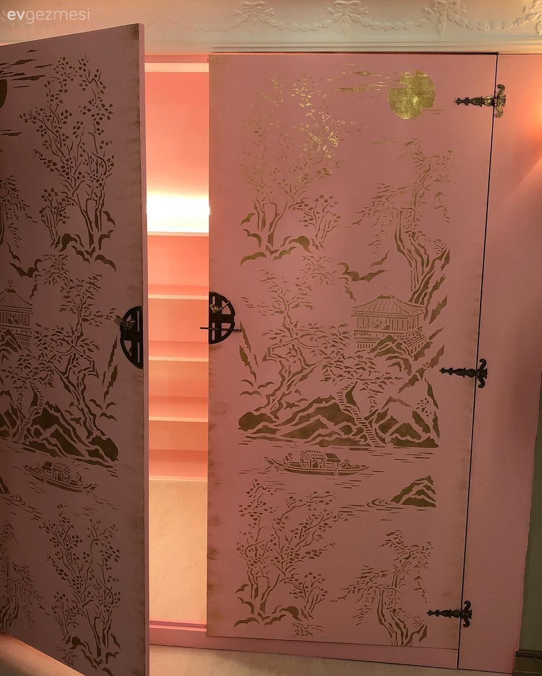 Gömme dolap, Kendin Yap, Mobilya boyama, Pembe