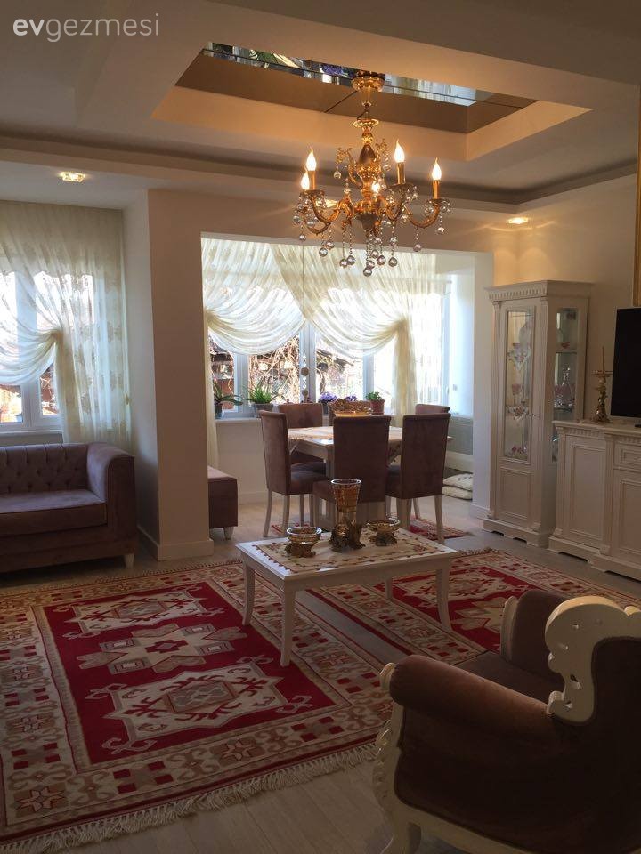 Altın, Aydınlatma, Halı, Kahverengi, Salon, Yemek Odası