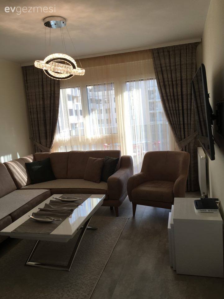 Berjer, Köşe koltuk, Perde, Salon, Sehpa