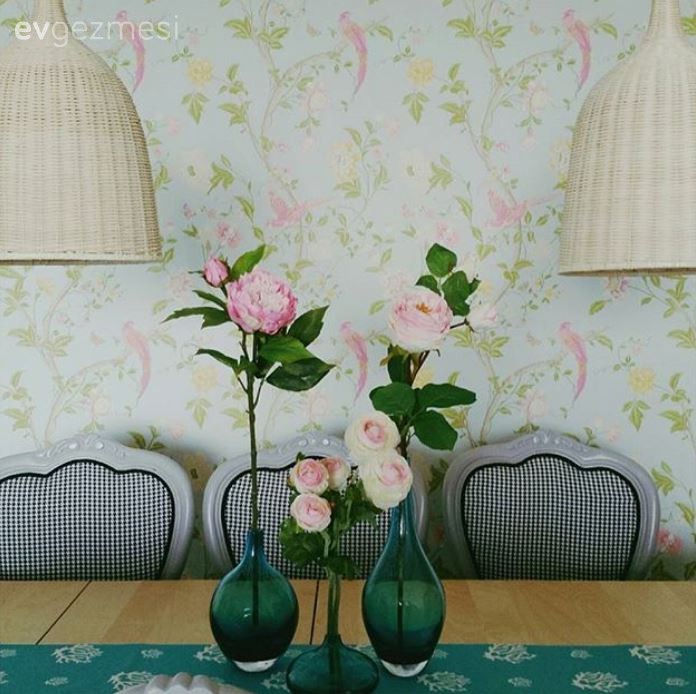 Aydınlatma, Duvar kağıdı, Yemek Odası