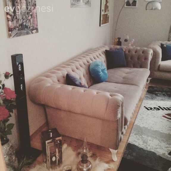 Aydınlatma, Krem, Mavi, Salon