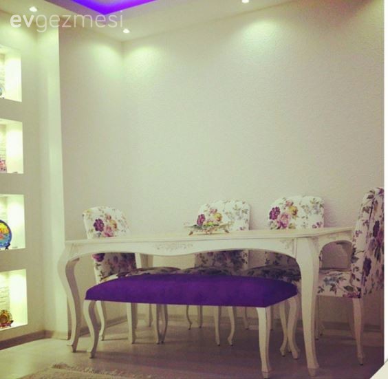 Mor, Salon, Yemek Odası