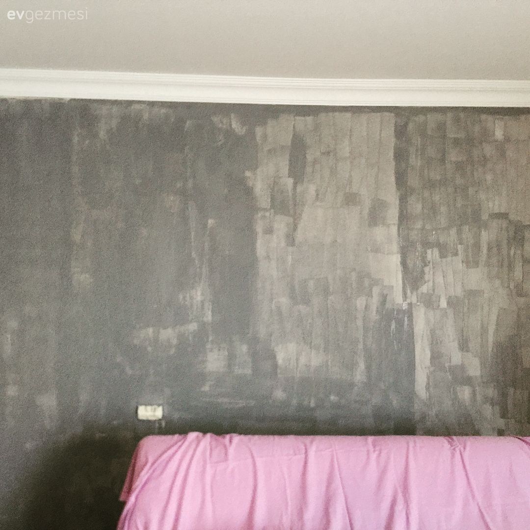 Duvar kağıdına harika alternatif. Ebru hanımın kendi yaptığı, şahane duvar dekorları..