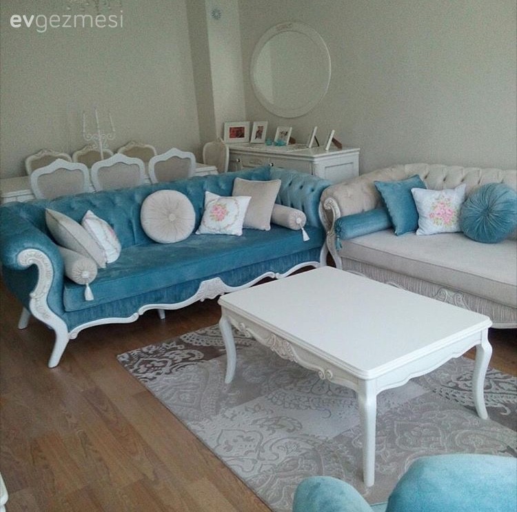 Halı, Mavi, Orta sehpa, Salon, Yemek Odası