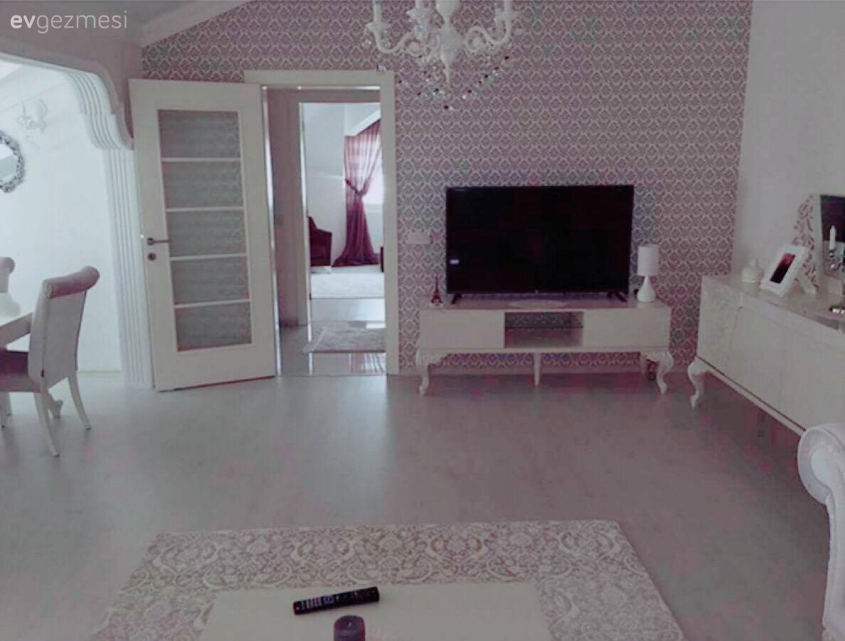 Sedef hanımın çatı dubleksi, ferah ve zarif evi..