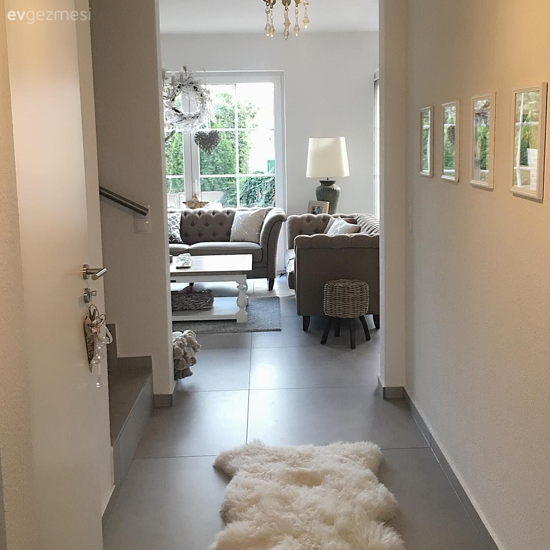 Salon, Post halı, Kahverengi, Shabby chic