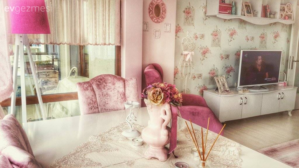 Duvar kağıdı, Pembe, Salon