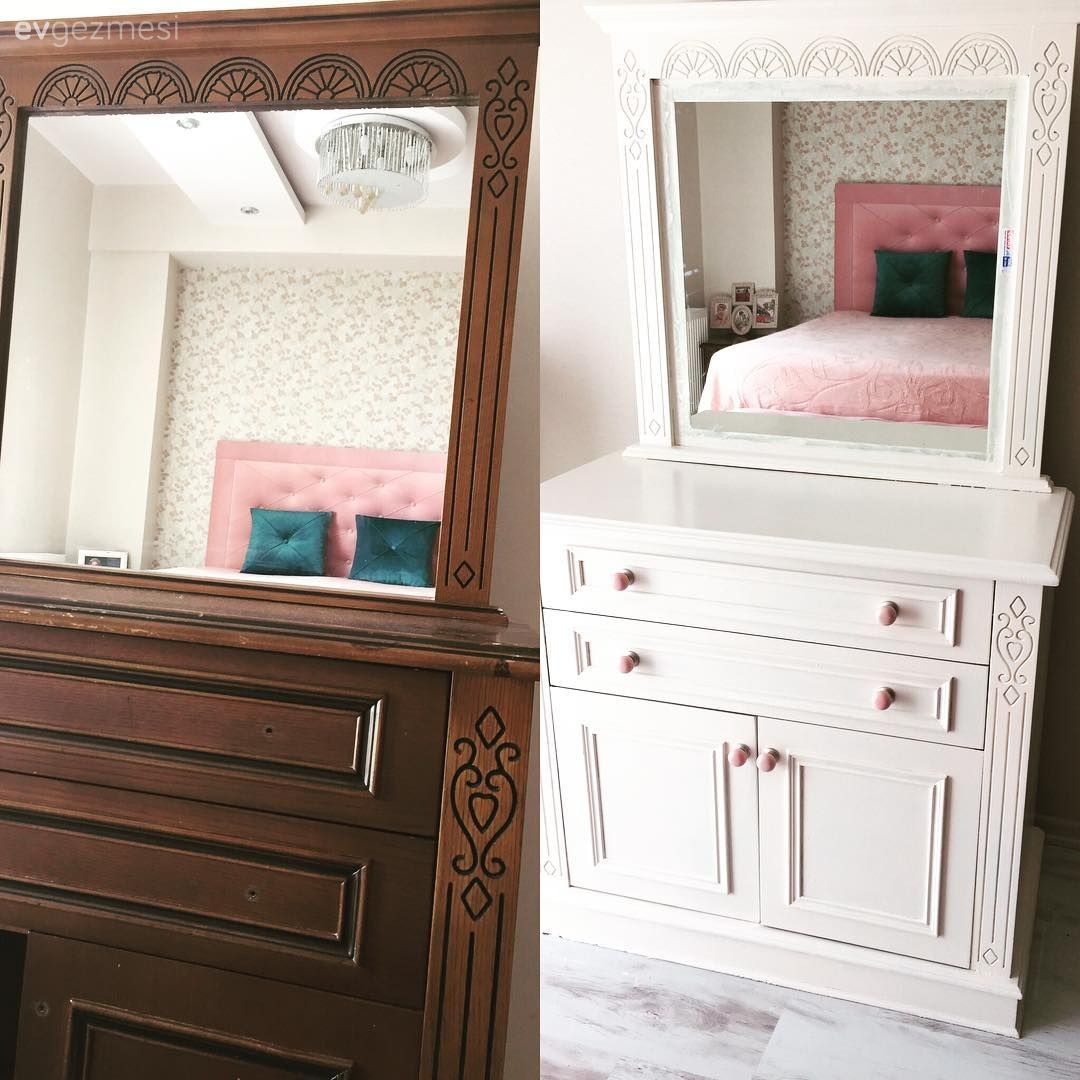 Kendin Yap, Mobilya boyama, Öncesi / Sonrası, Yatak Odası