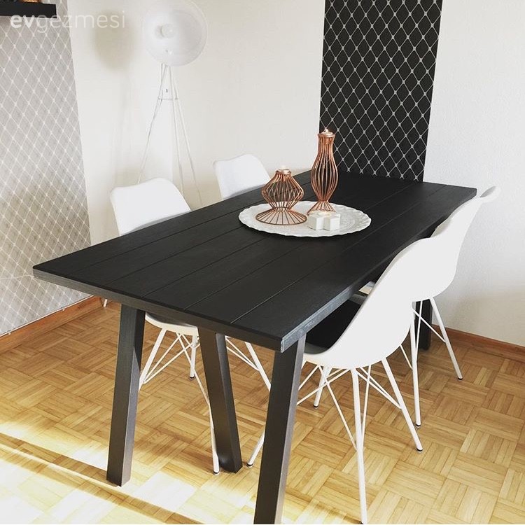 Modern, Siyah, Yemek Odası