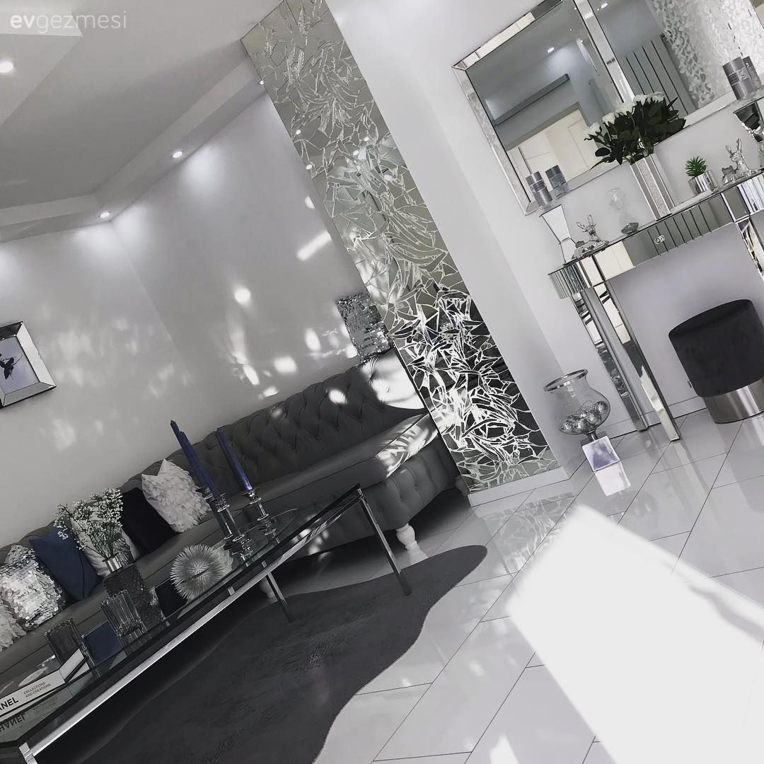 Salon, Ayna, Gri, Köşe koltuk, Halı, Dresuar