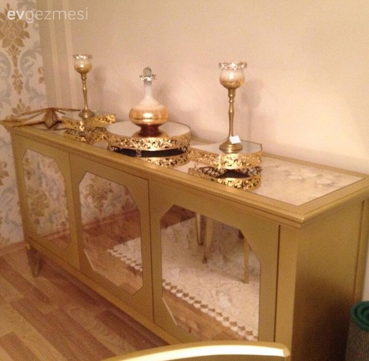Altın, Dekoratif Objeler, Konsol, Salon