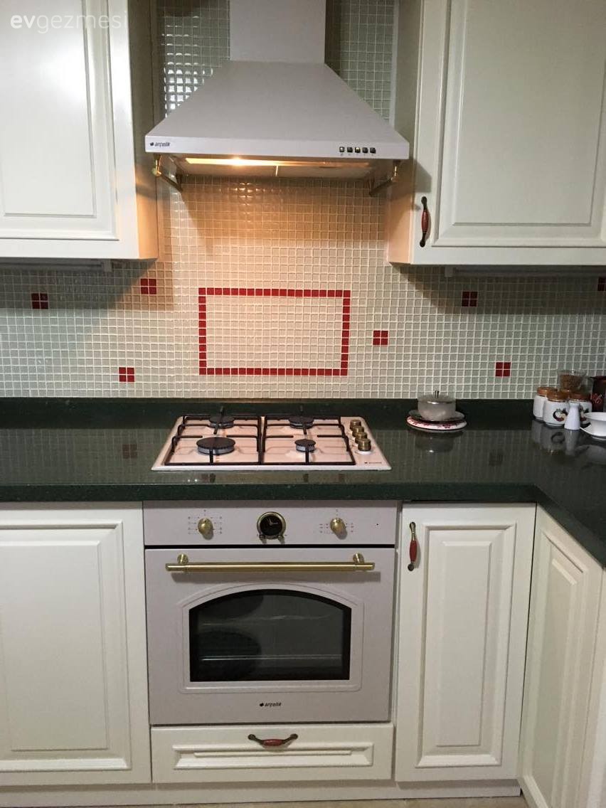 Ankastre, Beyaz mutfak, Country mutfak, Mutfak, Yeşil