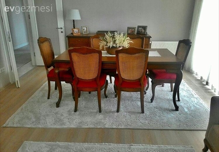 Ahşap Mobilya, Kırmızı, Salon, Yemek Odası