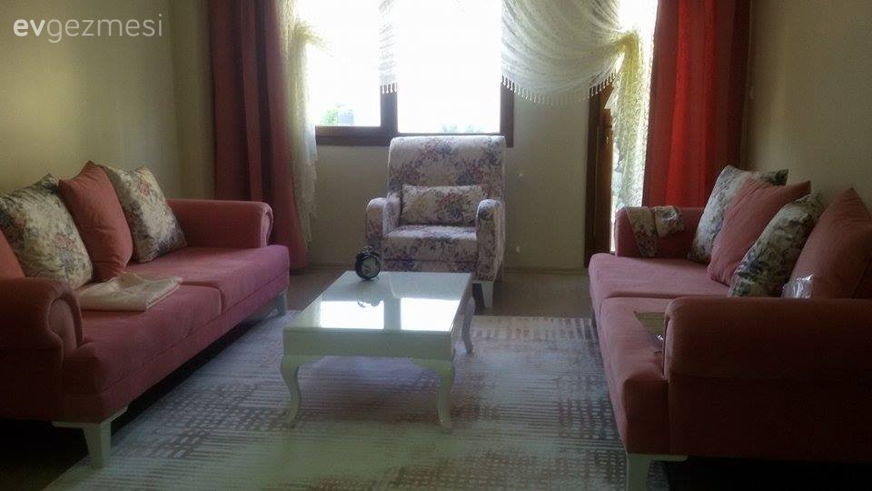 Halı, Pembe, Perde, Salon, Sehpa