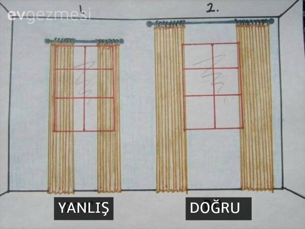 Perde asarken buna dikkat etmek, odanız için çok önemli