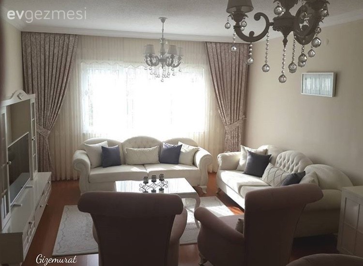 Avize, Beyaz, Fon perde, Pembe, Salon, Perde, Aydınlatma