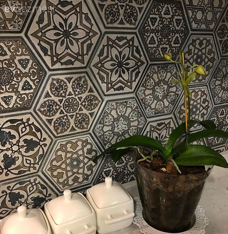 Beyaz mutfak, Country mutfak, Mutfak, Tezgah arası seramik