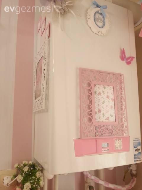 Çizgili desen, Mutfak, Pembe