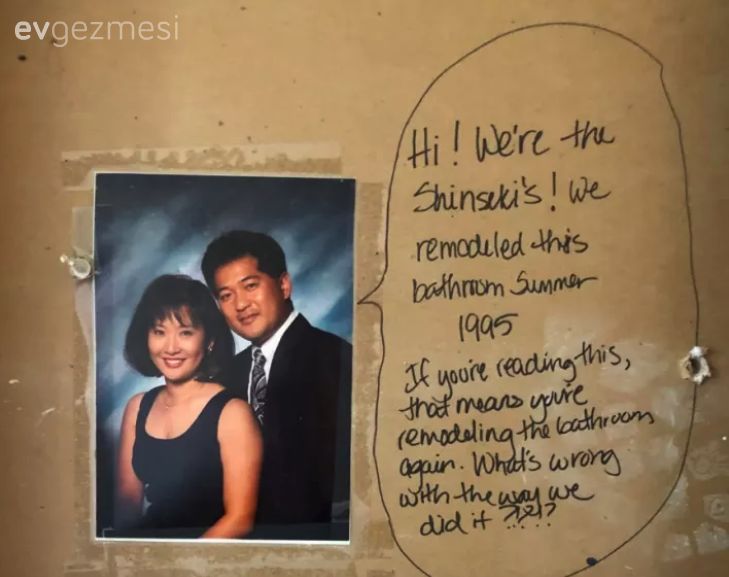 Bu çift banyolarını yenilerken, önceki ev sahiplerinden şahane bir sürprizle karşılaşmış.