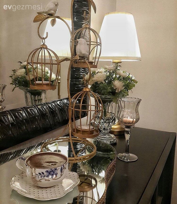 Altın, Aydınlatma, Dekoratif Objeler, Salon