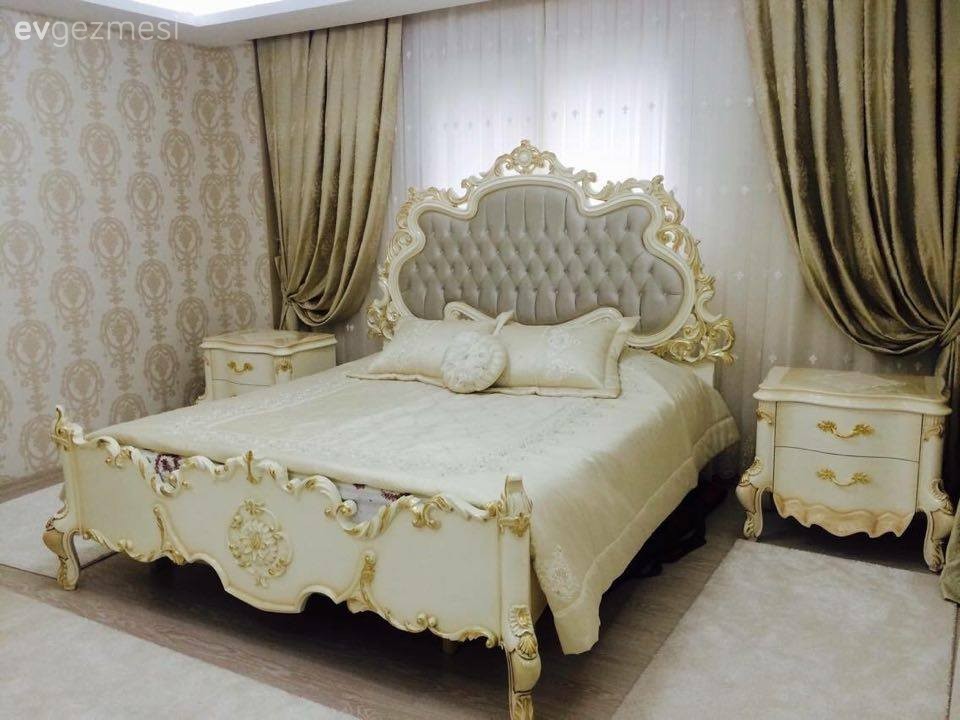 Altın, Fon perde, Yatak Odası, Perde