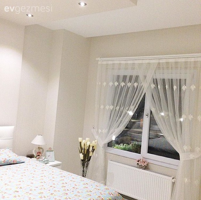 Beyaz, Perde, Yatak Odası