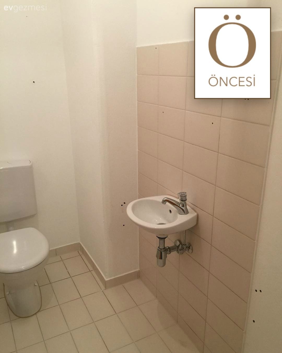 Sıradan bir banyodan, tasarım bir banyoya. El emeği ile inanılmaz bir dönüşüm..