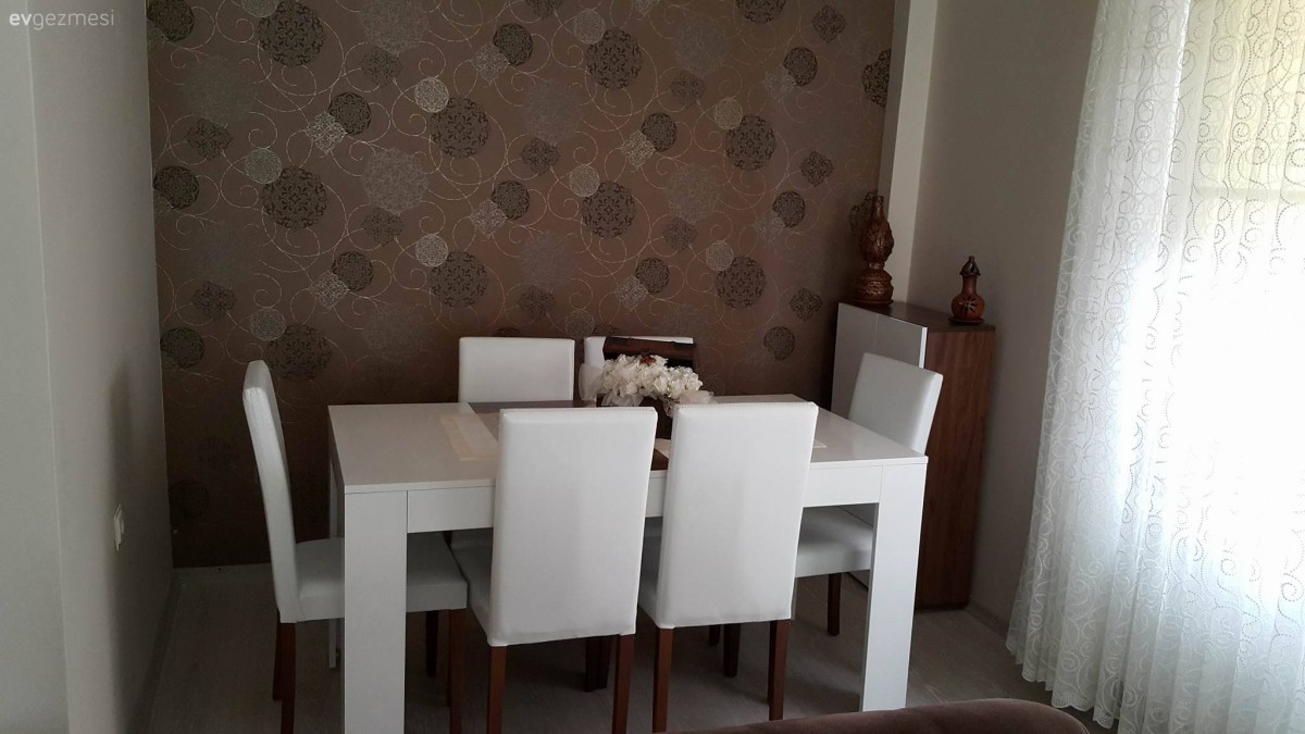 Duvar kağıdı, Kahverengi, Yemek Odası