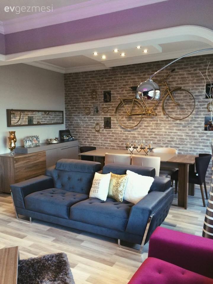 Ahşap Mobilya, Duvar dekorasyonu, Lacivert, Yemek Odası