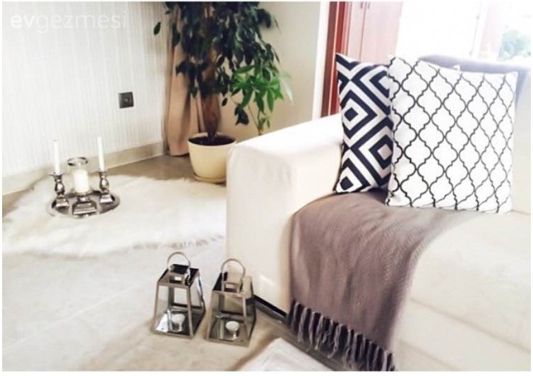 Ece Hanım'ın sade ve şık evi