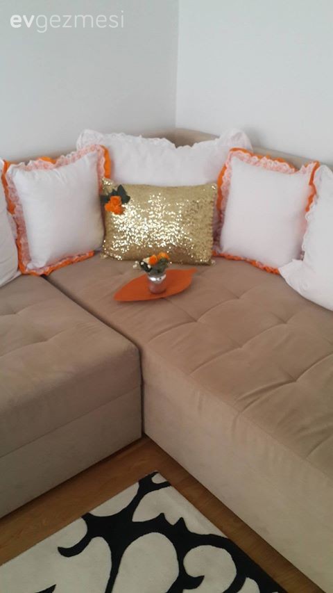 Sonbaharda enerjik bir dekor: Leyla hanımın turuncu odası..