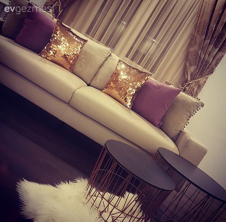 Perde, Salon, Yan sehpa, Kırlent