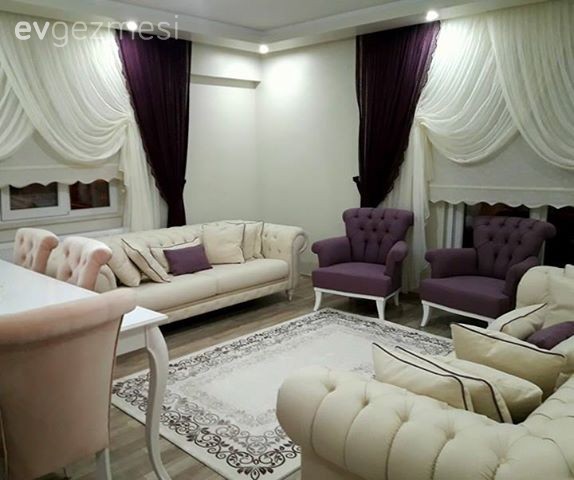 Macide hanımın aydınlık ve şık evi..