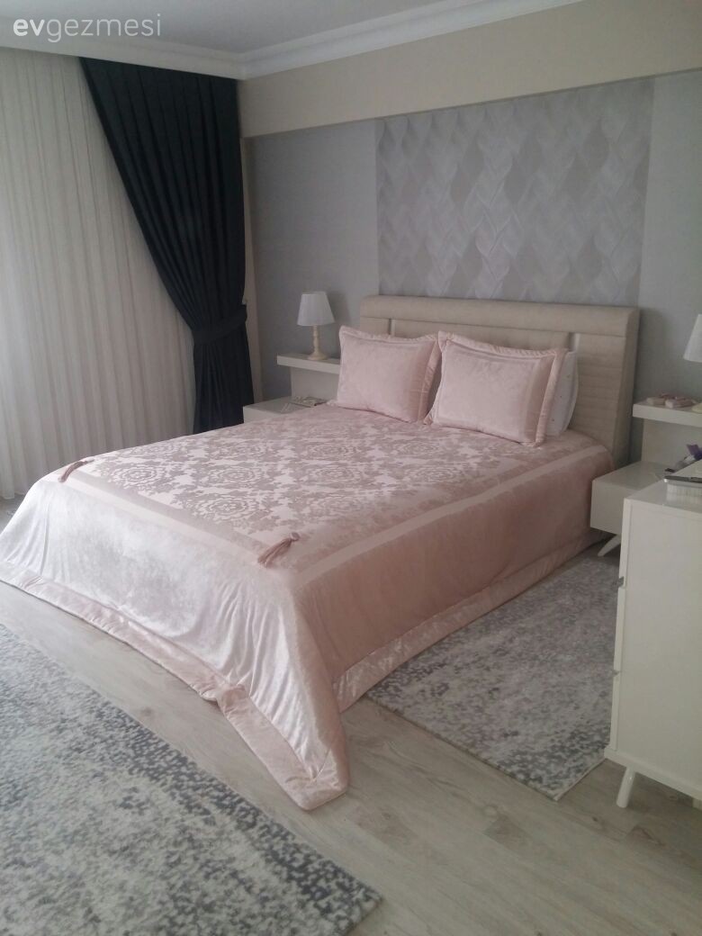 Duvar dekorasyonu, Pembe, Yatak Odası, Yatak örtüsü